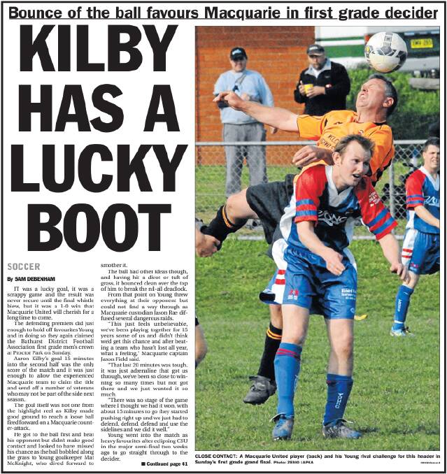 The match report from Macquarie United's 2010 grand final win.
