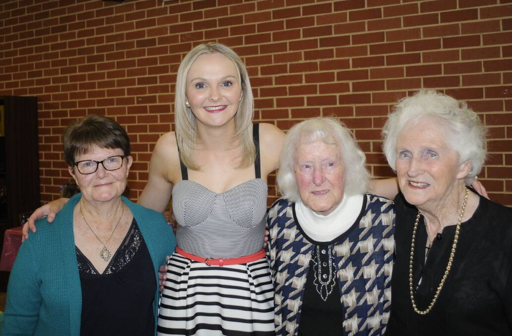 GRAND: Grandmother Lynda Finn, Fern-Alice Finn, great grandmother Liz Simmonds and grandmother Noelene Lynch. 