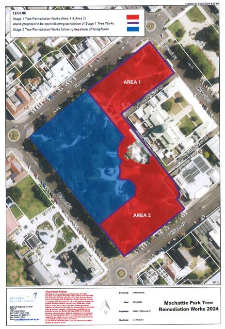 The attached map highlights the areas being reopened (in red) and the area of the park that remains closed (blue).