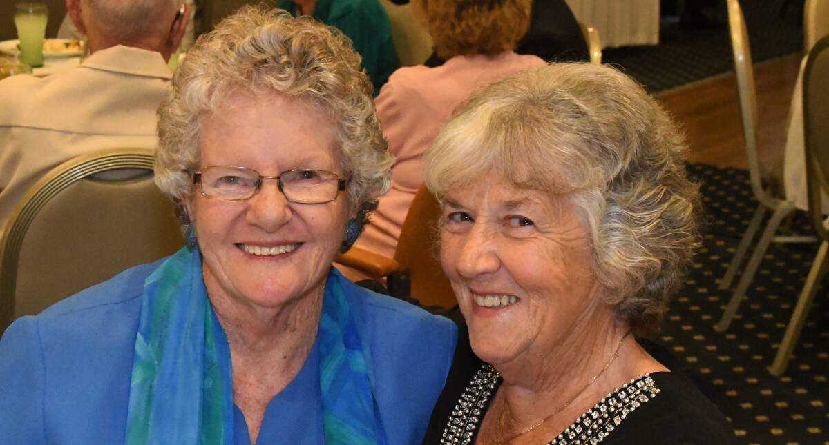 SMILES: Flo Crawford and Heather Ornek celebrated Christmas with a luncheon at the Bathurst RSL on December 10. 121017clegacy2