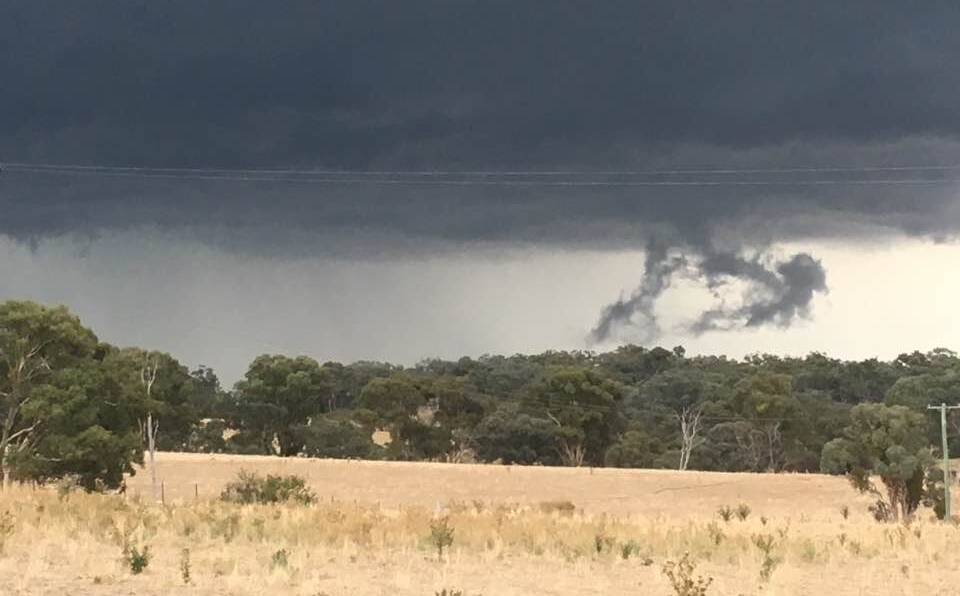 SNAPSHOT: Reader Karen Smeed snapped this picture as a storm was brewing at Wattle Flat on Monday.