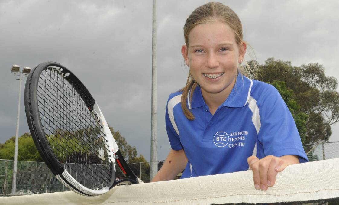 SET POINT: Tayla Brasier will represent New South Wales in the Australian Made Foundation Cup in Adelaide. Photo: CHRIS SEABROOK 112316ctennis1