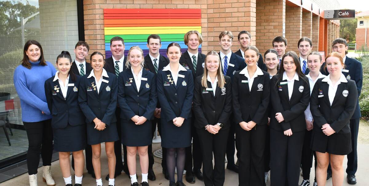 Leaders from Bathurst High and Kelso High Campus came together on Friday. Picture by Jacinta Carroll. 