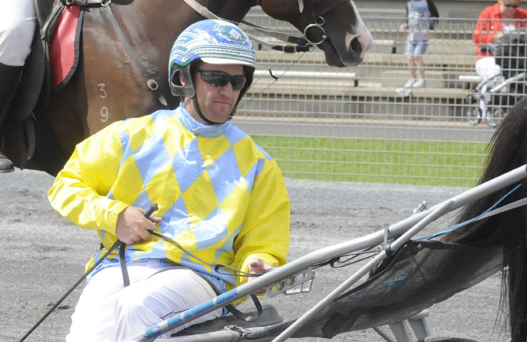 BACK TO RACING: Luke McCarthy will be driving his father's trained New Zealand stallion Karmic Fire. Photo:CHRIS SEABROOK 032612ctrots2b