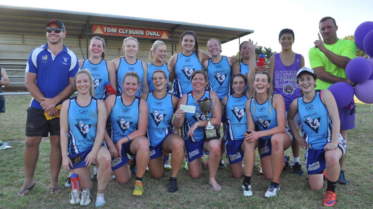 TAG, YOU'RE IT: St Pat's league tag girls will be going for three straight Western Challenge titles on Sunday. Photo: NICK McGRATH