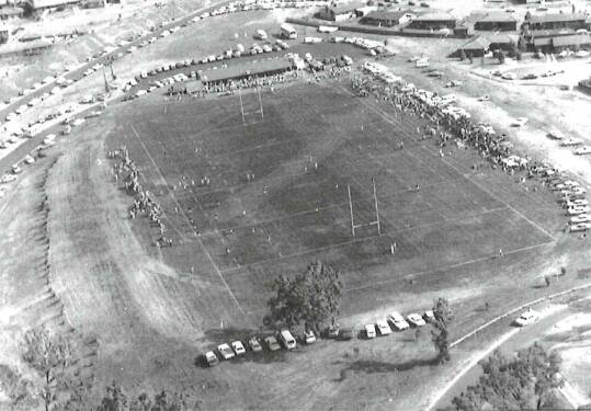 An aerial view of Walmer Park, which was once the host of Bathurst Bulldogs from 1980 to 2006.