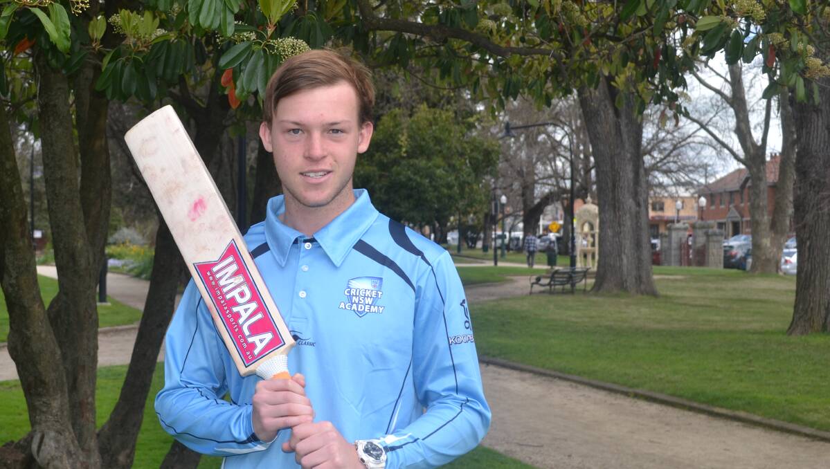 SELECTED: Ryan Peacock will play for the NSW Country Thunder side to compete in next month's NSW State Challenge. Photo: BRADLEY JURD 092316cricket