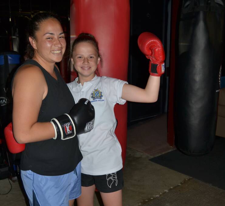 FAMILY AFFAIR: Mother and daughter duo - Anna Evans and Kate Fallon - will compete at the Australian Boxing Titles at Cairns next month. 