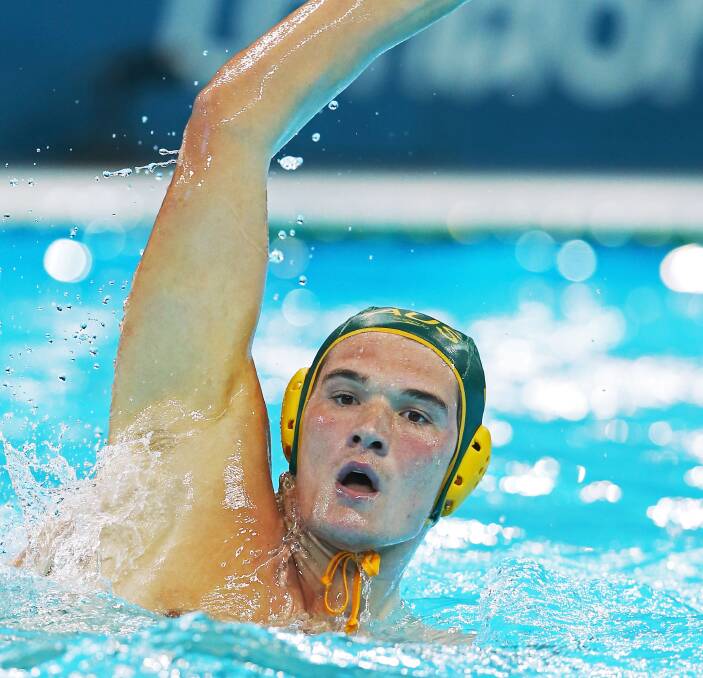 IN THE POOL: Australian 2016 Rio Olympian Richie Campbell will make an apperance at the water polo clinics in Bathurst and Dubbo. Photo: GETTY IMAGES
