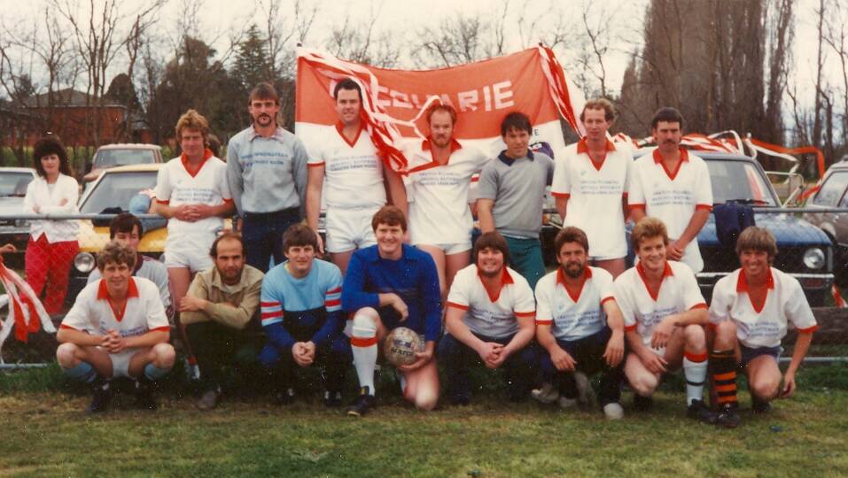 A rare photo of the Macquarie United 1985 team, featuring some of the inaugural members from 1984. Picture supplied