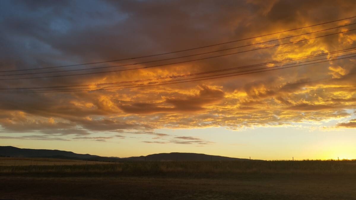 SNAPSHOT: Raglan resident Ali Lavis was greeted with this sunrise when she went to pick up her morning paper recently. 