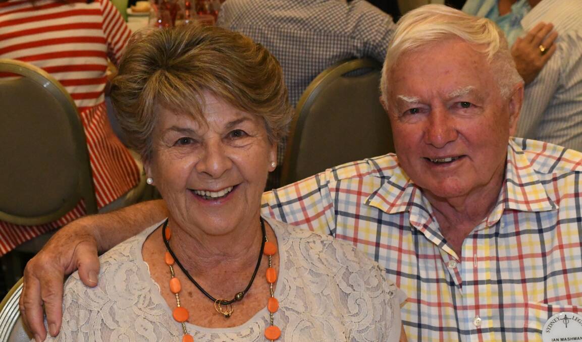 CHRISTMAS CELEBRATIONS: Dorothy and Ian Mashman were both at the Bathurst Legacy Widows Christmas luncheon on December 10.121017clegacy3