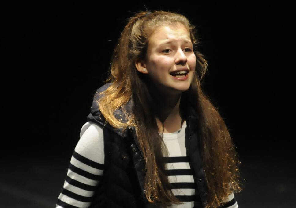 DRAMA QUEEN: Ruby Gangemi competed in the 13-14 years Humorous Verse Solo at the Bathurst Eisteddfod on Monday. 082916ceist3a