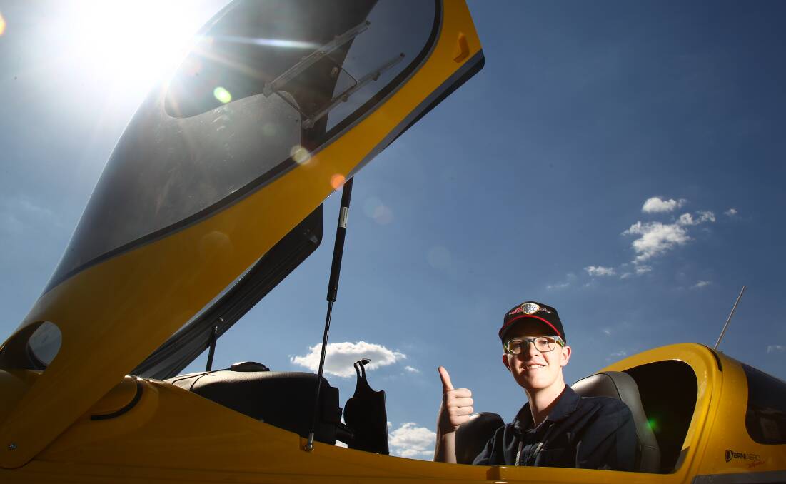 QUITE A FLIGHT: Sunshine Coast's Liam Morey will attempt to fly around Australia solo. Photo: PHIL BLATCH