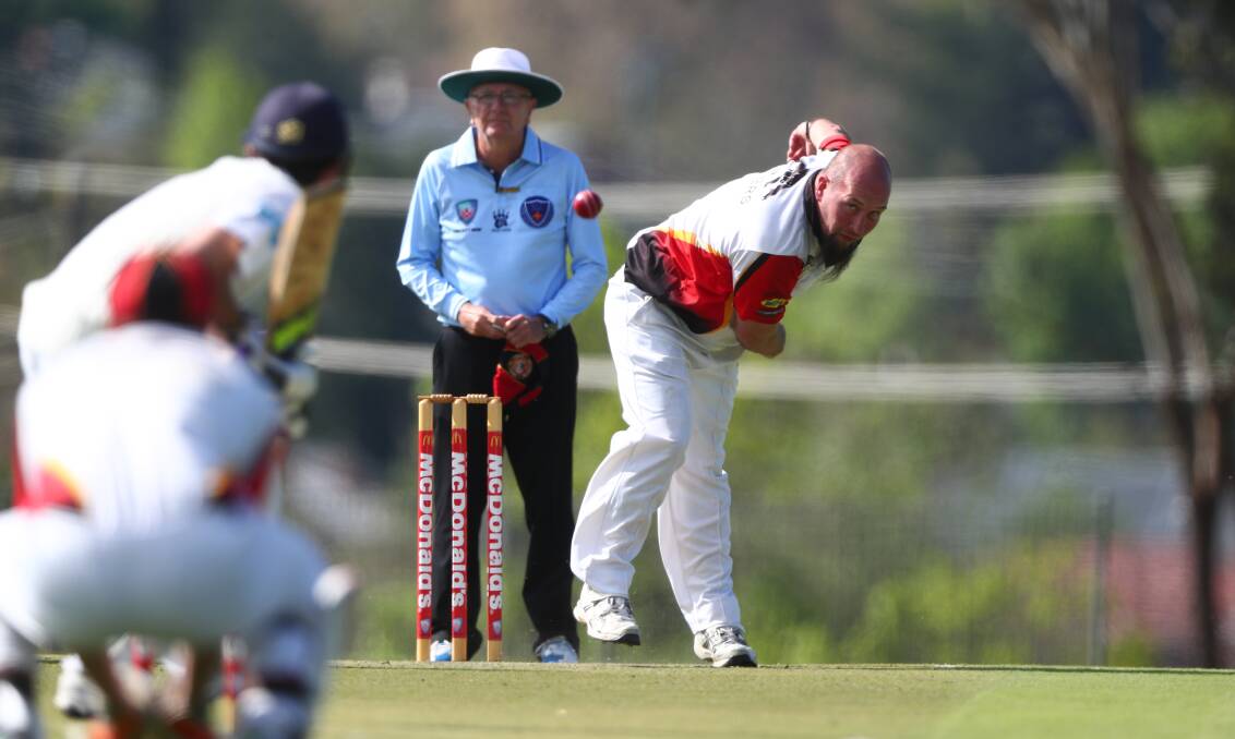 GAME ON: ORC's Charlie Coggan in action against Bathurst City on Saturday. Coggan's side will take on Orange's Kinross in the Twenty20 competition - the Royal Hotel Cup. Photo: PHIL BLATCH