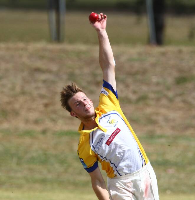 STANDOUT: Ryan Peacock took 4-29 off 10 overs and 43 runs with the bat, in a superb, all round performance for St George in the Poidevin-Gray Shield. Photo: PHIL BLATCH 021817pbrugby5