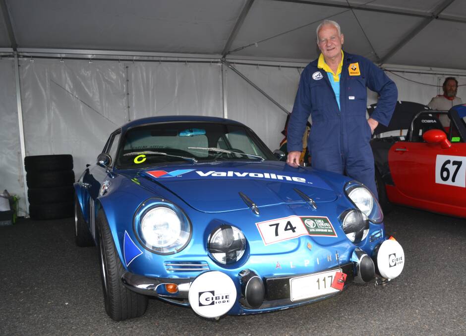 CLASSIC: Barry McAdie with his 1969 Alpine A110 Renaut, which compete at the Challenge Bathurst across the weekend. Photo: BRADLEY JURD