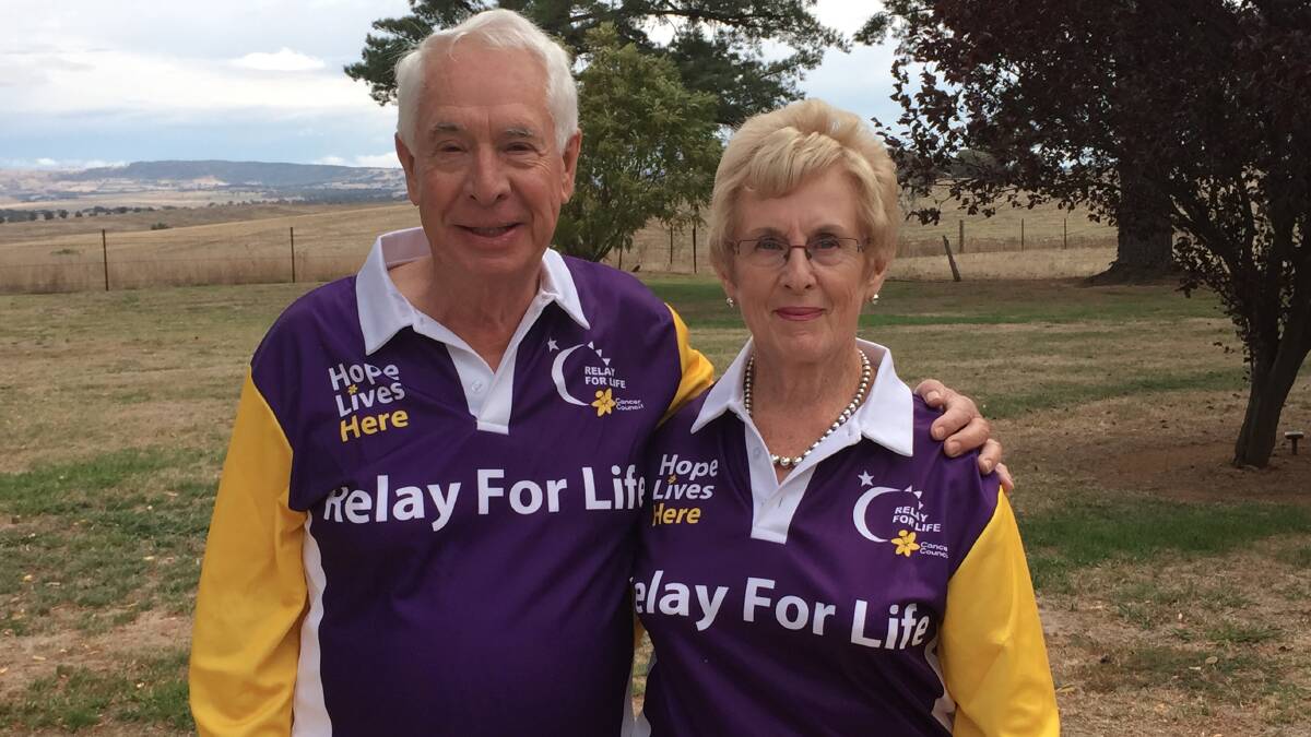 GREAT EFFORT: Ken and Jocelyn Barcham raised over $8000 between them, contributing to the Bathurst and District Relay For Life's currect total of over $75,000. Photo: BRADLEY JURD