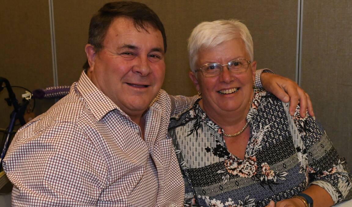 GREAT DAY: Peter and Gael Harvey spend the day at the Bathurst RSL for the Bathurst Legacy Widows Christmas luncheon lunch on December 10.  121017clegacy6