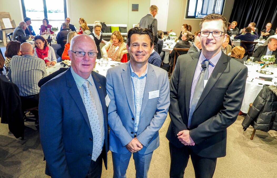 LEADING: Mayor Graeme Hanger, Pascal Perez of the Smart Infrastructure Facility at the University of Wollongong and Steve Bowman of Bathurst Regional Council.