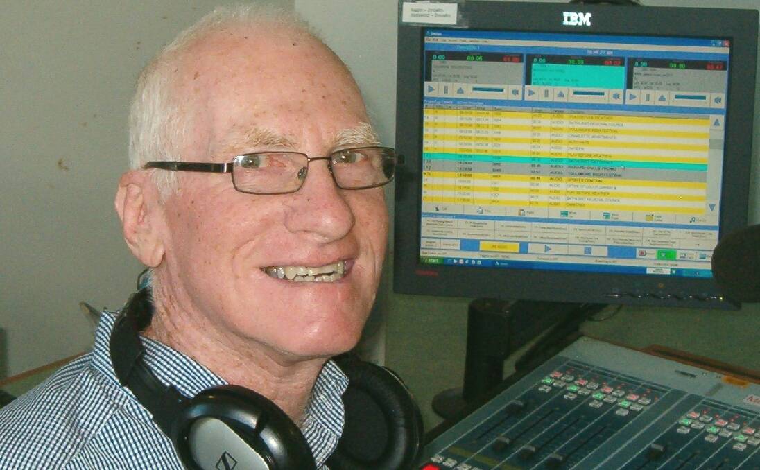 Radio with Variety: Long-serving 2MCE presenter Graham Pascoe pictured in the studios on the Charles Sturt University campus.