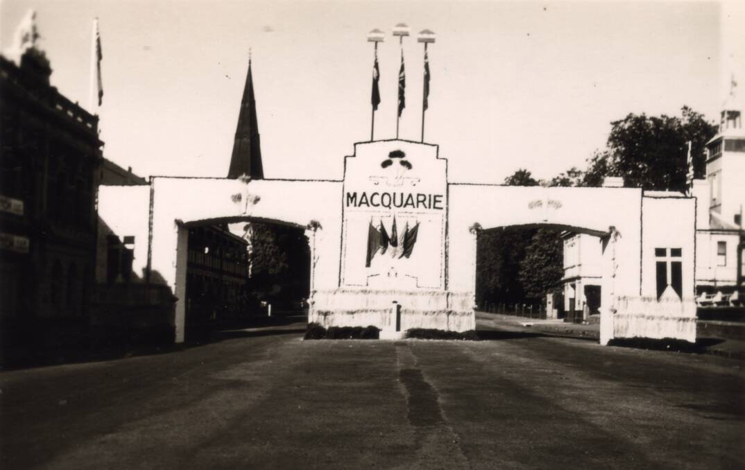 GRAND PASSAGE: The Blaxland, Wentworth and Lawson archway which was designed by local architect Trevor Jones.