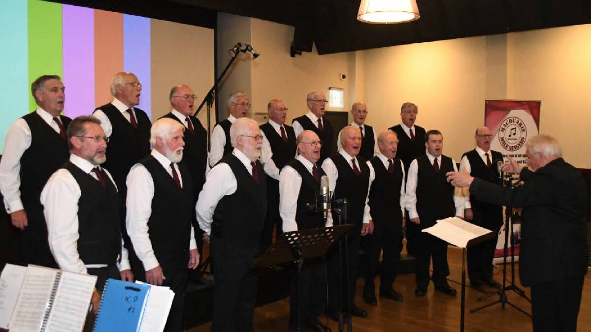 ON SONG:  Led by musical director, arranger and conductor Roland Auguszczak, the Macquarie Male Singers' repertoire ranges from traditional to opera, musicals and popular modern music. Photo: SUPPLIED