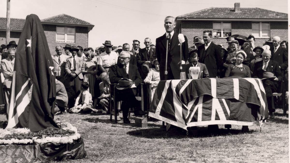 GO WEST: The official opening of Chifley Park in West Bathurst in February 1954 was attended by Ben Chifley's parliamentary colleagues and trade union leaders.