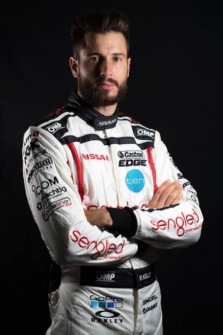 Smooth: Rick Kelly for Nissan Motorsport who took the honours with the fastest time ever around Sydney Motorsport Park on the new Dunlop compound. Photo: Getty