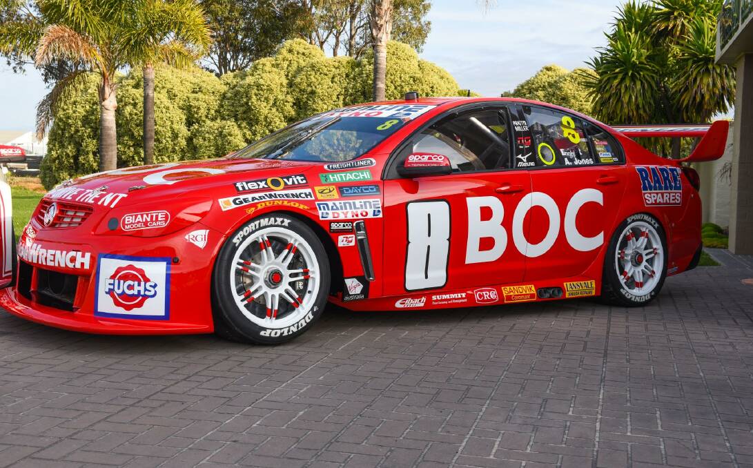STRIKING: Brad Jones Racing has unveiled its eye-catching livery for the upcoming Supercars Championship 'Retro Round' at the Sandown 500. Photo: TIM FARRAH 090716bjr.