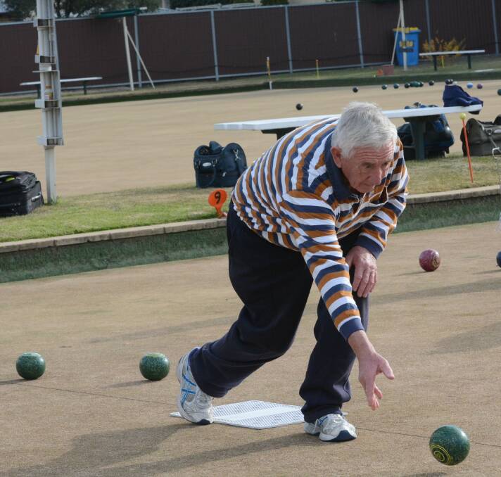 WINNER: Frank Farrell (pictured) and Greg Quartly-Scott won the Tuesday afternoon social competition at the Majellan Bowling Club.