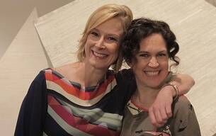 DYNAMIC DUO: Leigh Sales and Annabel Crabb will record their podcast Chat 10 Looks 3 live at Orange Civic Theatre in May. 