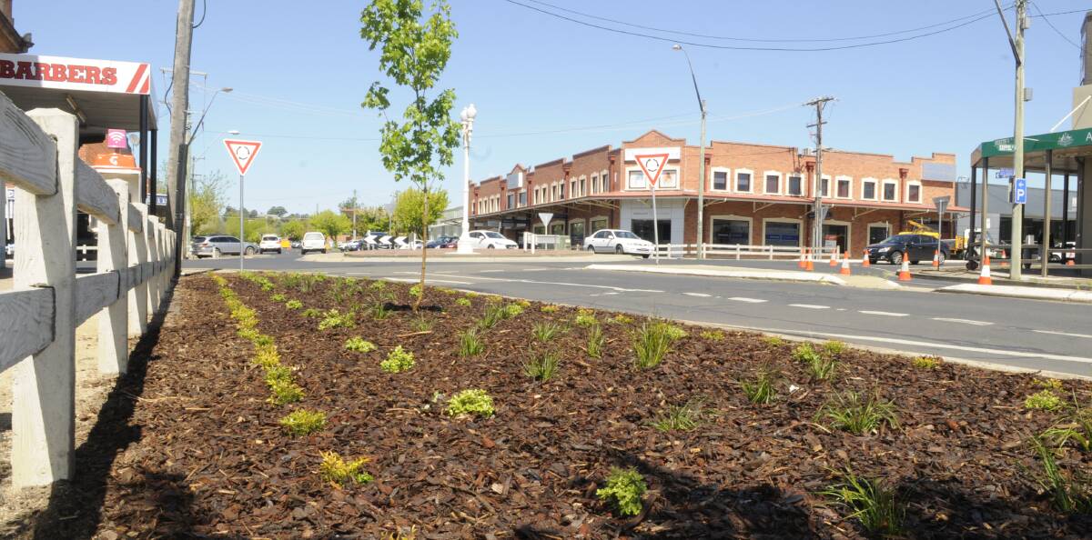 SNAPSHOT: Bathurst Regional Council workers have been busy landscaping the corners at the intersection of Bentinck and Keppel streets.