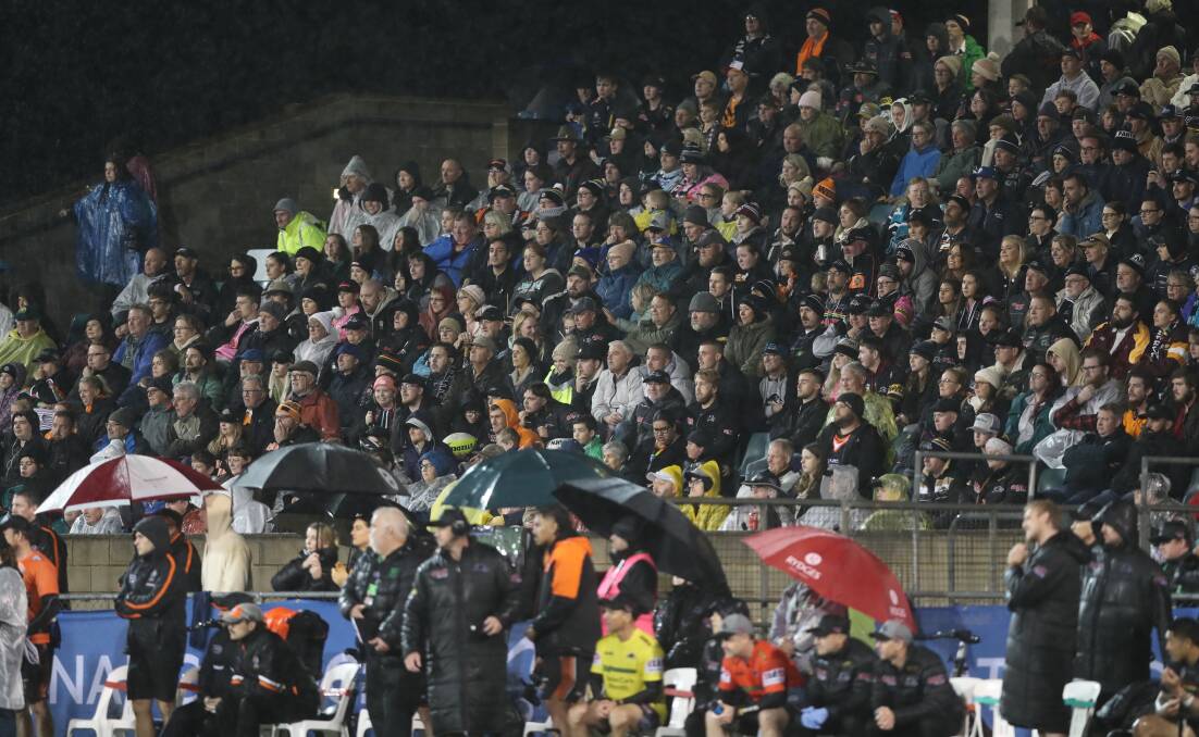Fans packed into the grandstand at Carrington Park for last year's NRL match. Picture by Phil Blatch