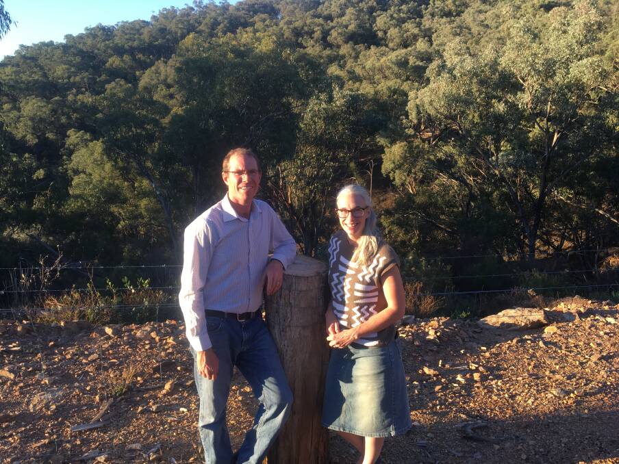 BOOST: Bathurst farmers Emma and Michael Grabham used a Local Land Services grant to fence off an important area of remnant vegetation.