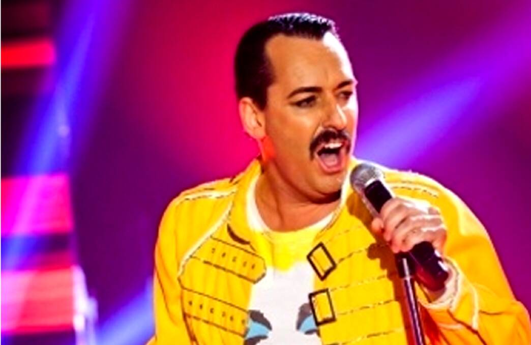HE WILL ROCK YOU: Thomas Crane performs as Freddie Mercury in a Queen show that is coming to Bathurst.