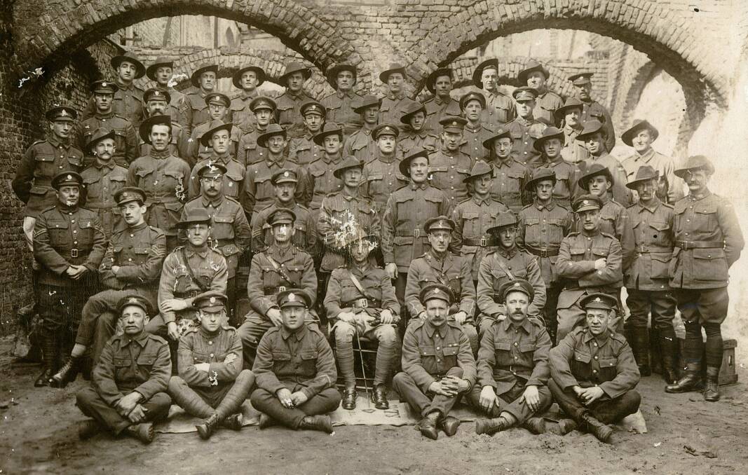 FOR HIS COUNTRY: Private Henry William Charles Smith, of Bathurst, with his unit in Egypt.