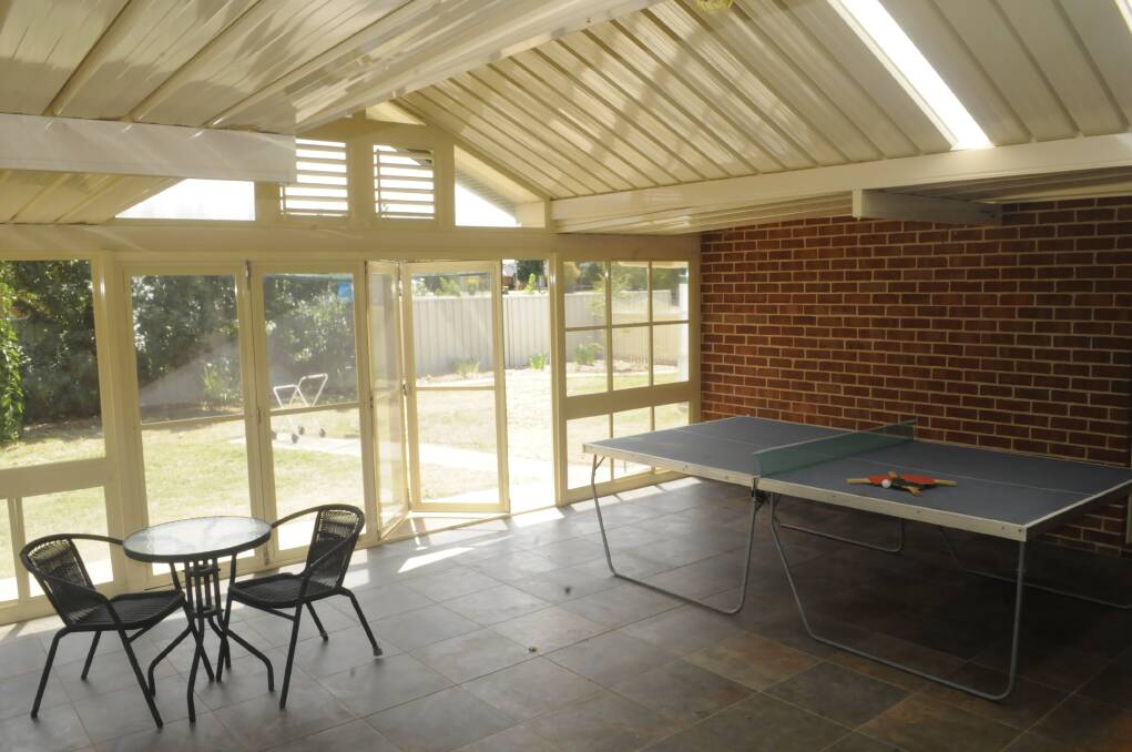 VERSATILE: The property's large Queensland room can be opened right up in summer. 022716chome10