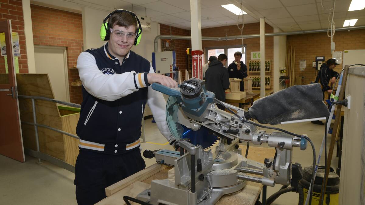 TOP OF HIS TRADE: Year 12 student James Gordon has been awarded Western NSW VET in Schools Student of the Year for the vocational education and training courses he is undertaking at Denison College – Bathurst High Campus. Photo: PHILL MURRAY	 062316pjames1