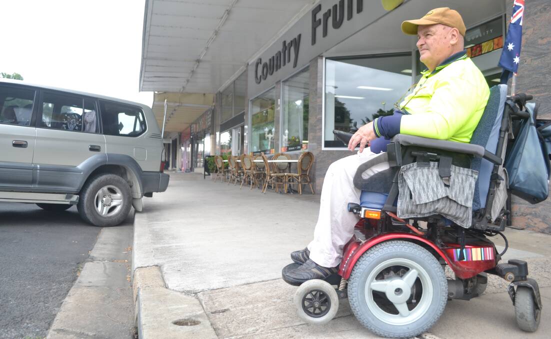 ON THE ROAD: Accessibility advocate Bob Triming says changes are needed to ensure Bathurst continues to have a wheelchair taxi service. 010117triming