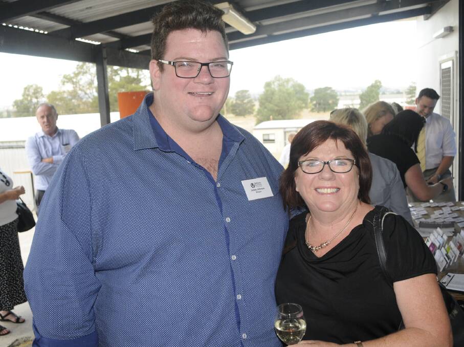 SMILES: James Johnson and Toni Beatty at the event at the Bathurst army depot. 021517chambr3a