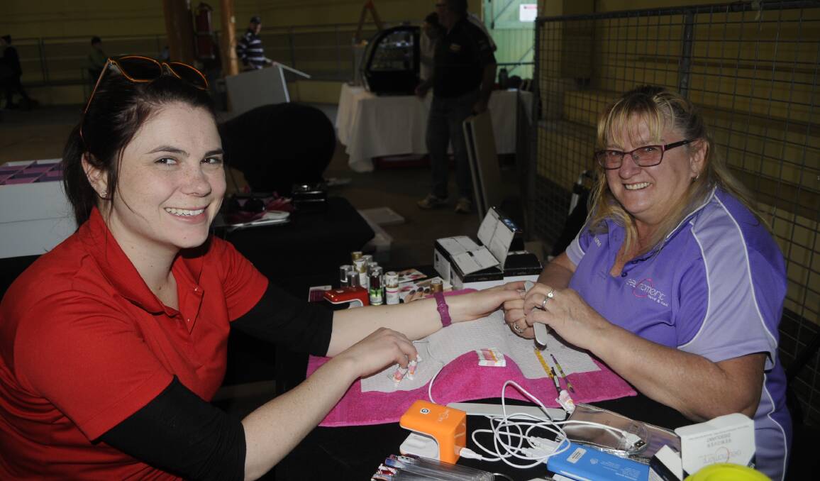 NAILED IT: Shae Elliott of Bathurst had her nails done by Marie Hibberd from Gel Moment, Orange at the Bathurst AH and P Spring Fair on Sunday.
