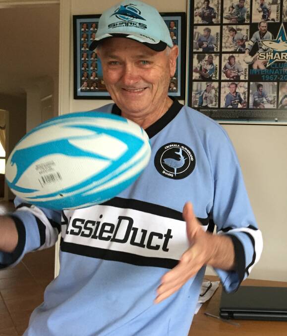 GREAT EXPECTATIONS: Lifelong Sharks supporter Mike Watson is hoping for a maiden Cronulla premiership this Sunday when the Sharks play Melbourne.
