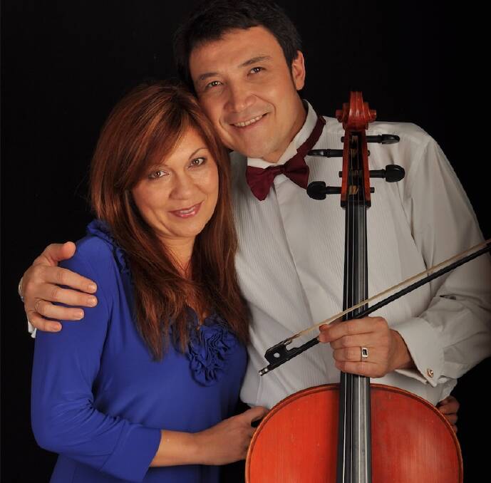 ON THEIR WAY: Pianist Hila and cellist Renat Yusupov will present a recital in Bathurst next week. They are originally from Uzbekistan, but have been in Australia for many years.