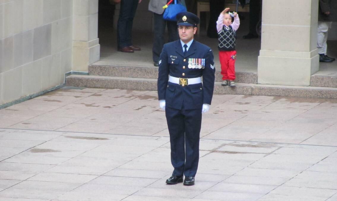 HONOUR: Sergeant Paul Lucano was until recently a member of the Australian Federation Guard and was based in Canberra. 