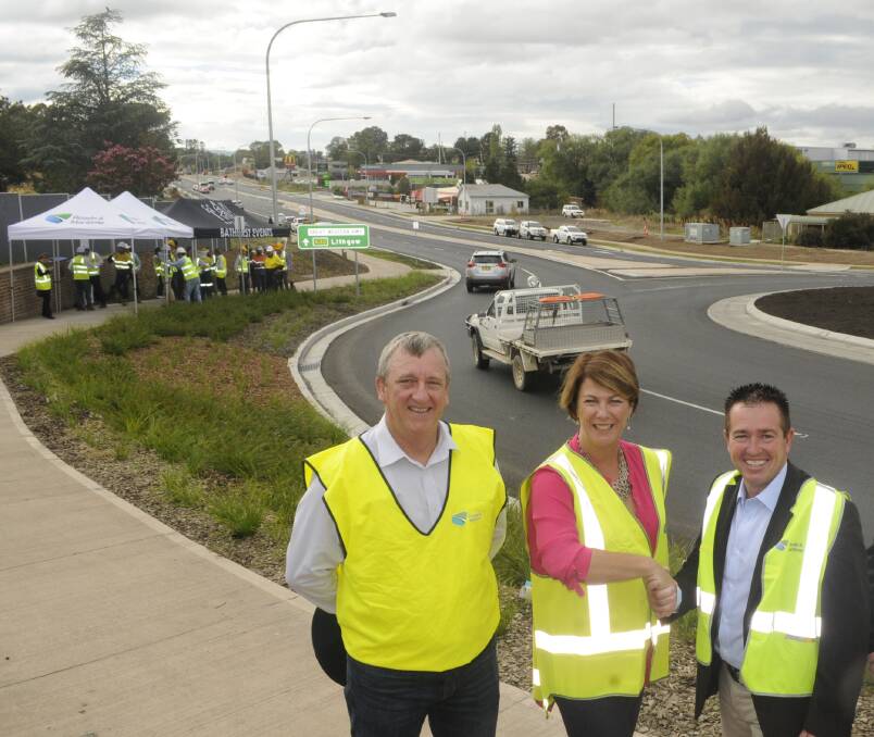 MESSAGE: Roads Minister Melinda Pavey, pictured at the opening of the Kelso highway upgrade early this year, says country communities have a problem with safe driving.
