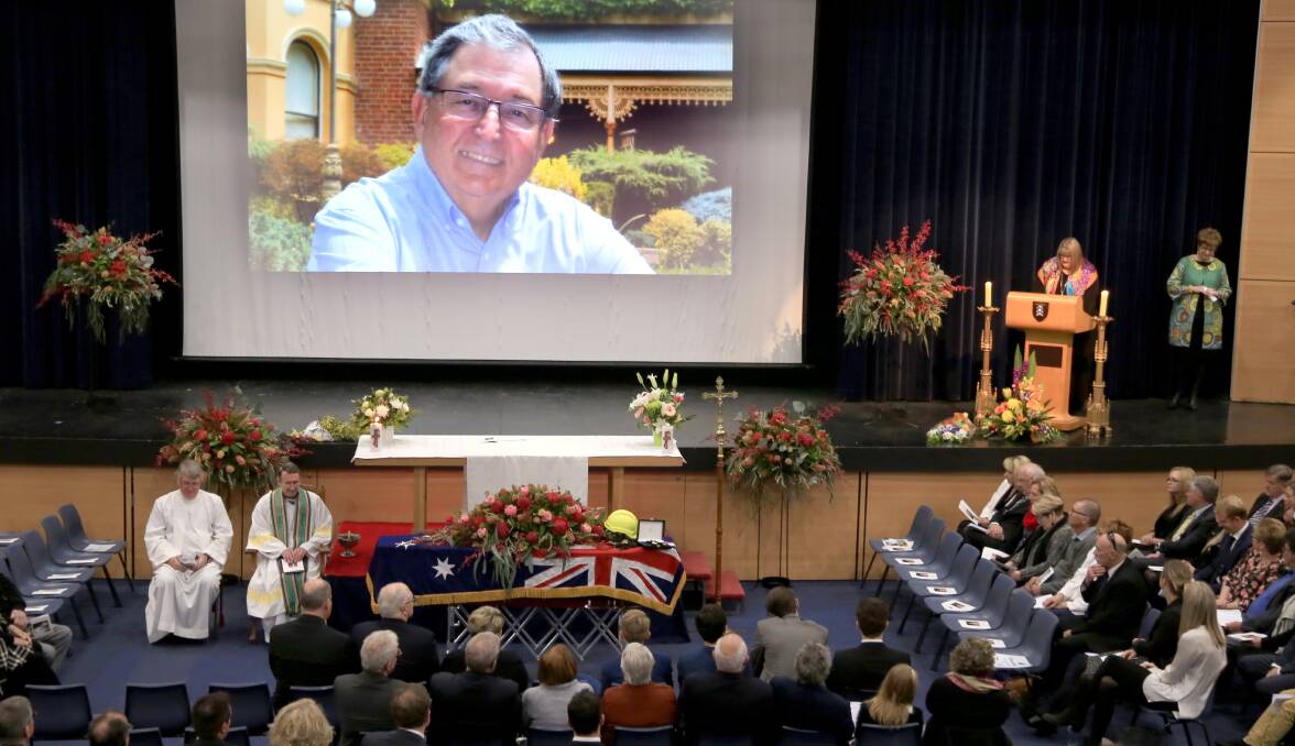 DEDICATED: Bathurst said goodbye to former mayor Bruce Bolam on Tuesday, where his commitment to the city was remembered. Photo: PHIL BLATCH