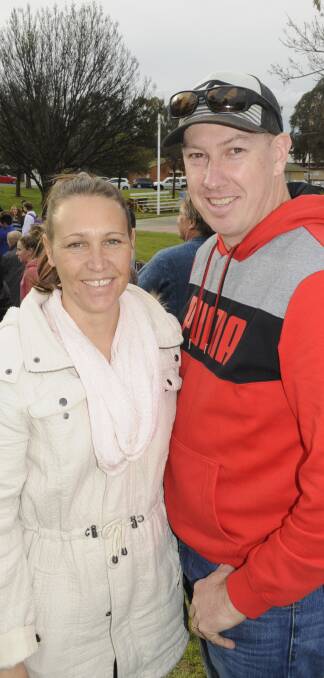HOLDING COURT: Cindy and Stephen Hotham at the netball courts. Photos: CHRIS SEABROOK  091716cnetb8 
