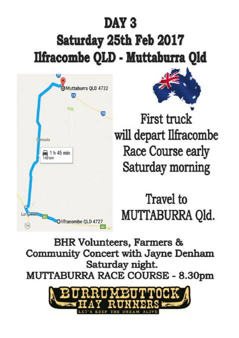 The final day of the convoy to Muttaburra.