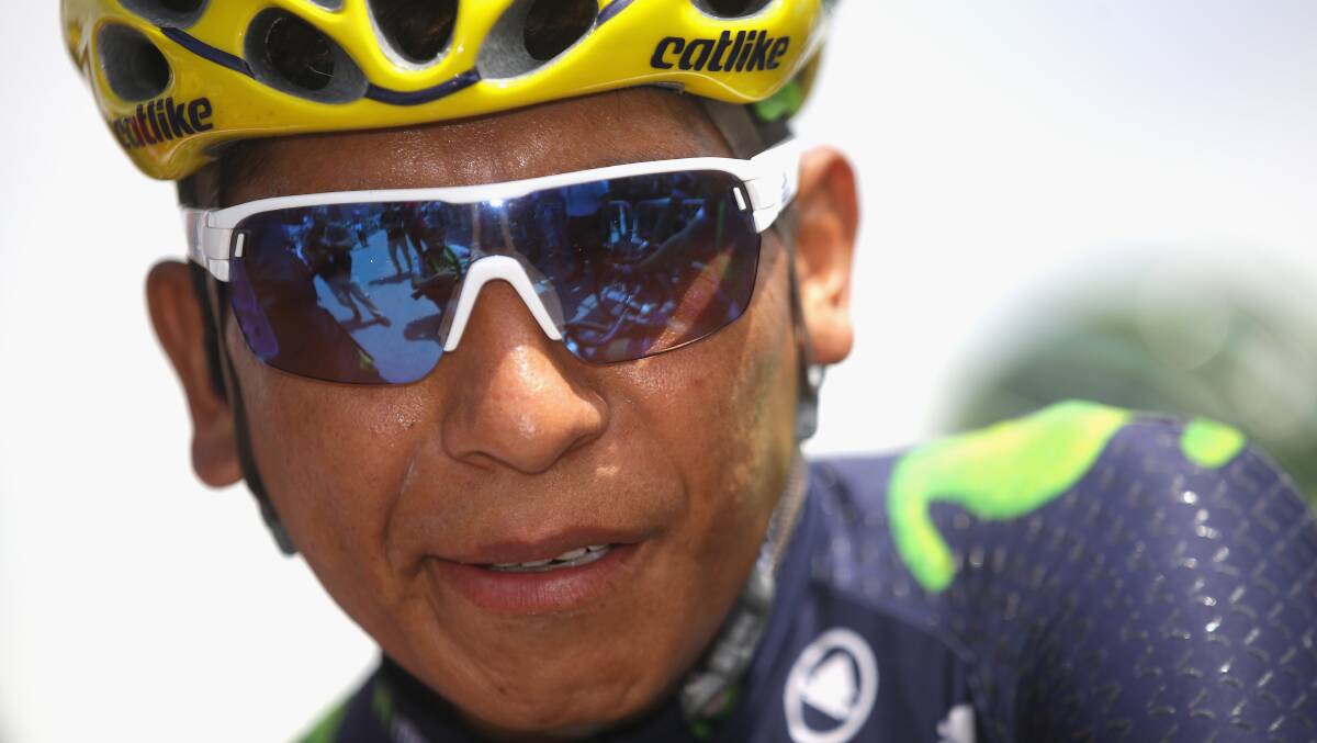 Nairo Quintana of Colombia and Movistar Team looks on prior to stage twenty of the 2016 Le Tour de France, from Megeve to Morzine on July 23, 2016 in Megeve, France. (Photo by Chris Graythen/Getty Images)